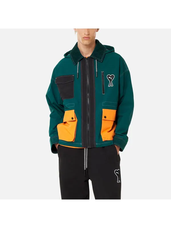 Куртка x ami jacket 'green' Puma — изображение 3 из 4, зеленый