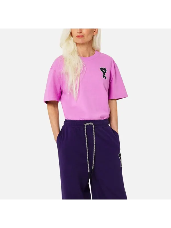 Футболка x ami tee 'pink' Puma — изображение 3 из 4, розовый