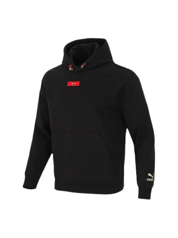 Толстовка limited cny knit hooded stay warm athleisure casual sports pullover black Puma — изображение 1 из 4, черный