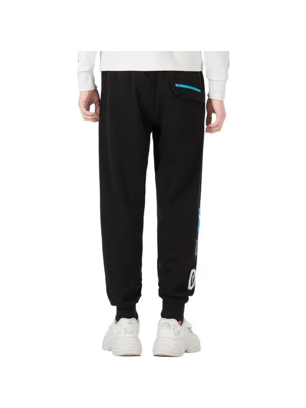 Брюки trend graphic logo pants 'black' Puma — изображение 3 из 4, черный
