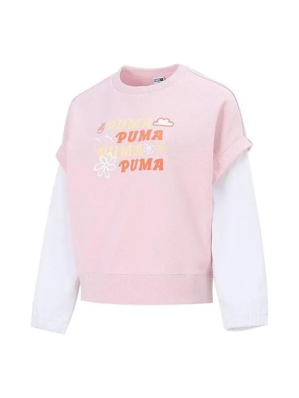 Свитер 2-fer graphic vest top logo 'pink' Puma — изображение 1 из 3, розовый