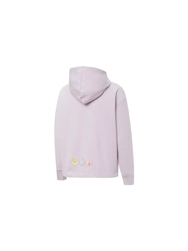 Толстовка pocket hoodie 'purple' Puma — изображение 2 из 2, фиолетовый