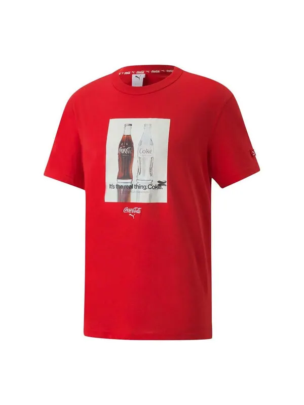 Футболка x coca cola relaxed tee 'red' Puma — изображение 1 из 4, красный