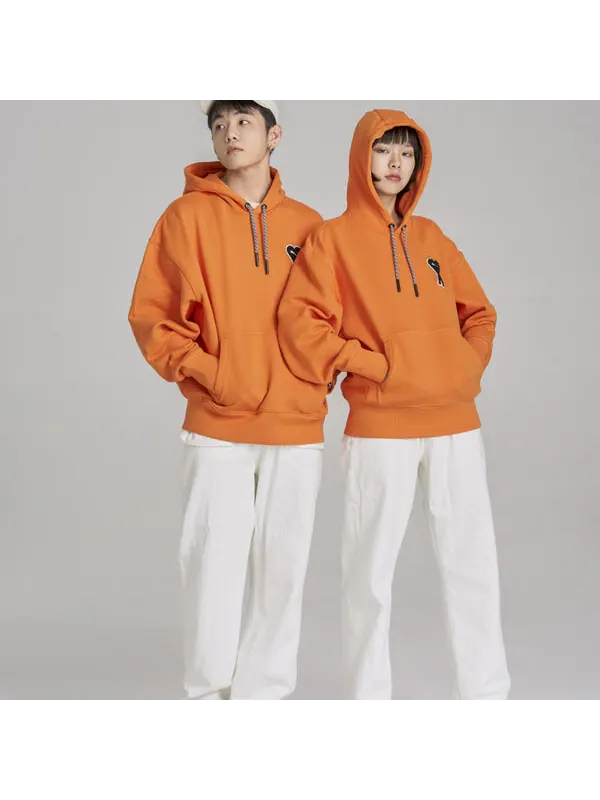 Толстовка x ami hoodie 'orange' Puma — изображение 3 из 4, оранжевый