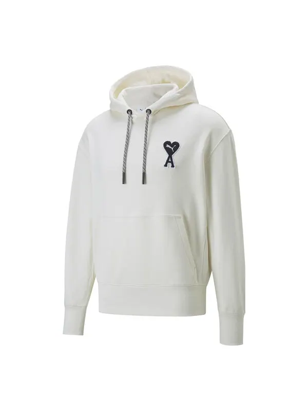 Толстовка x ami hoodie 'white' Puma — изображение 1 из 2, белый
