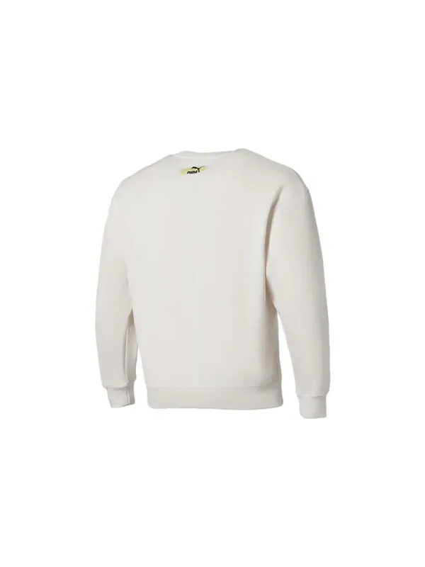 Свитер logo international sportswear sweatshirt 'white' Puma — изображение 2 из 3, белый
