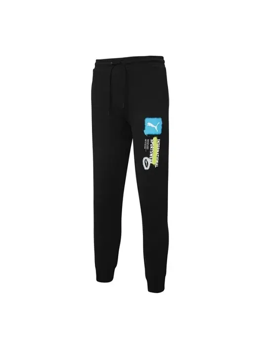 Брюки logo international sportswear pants 'black' Puma — изображение 1 из 4, черный