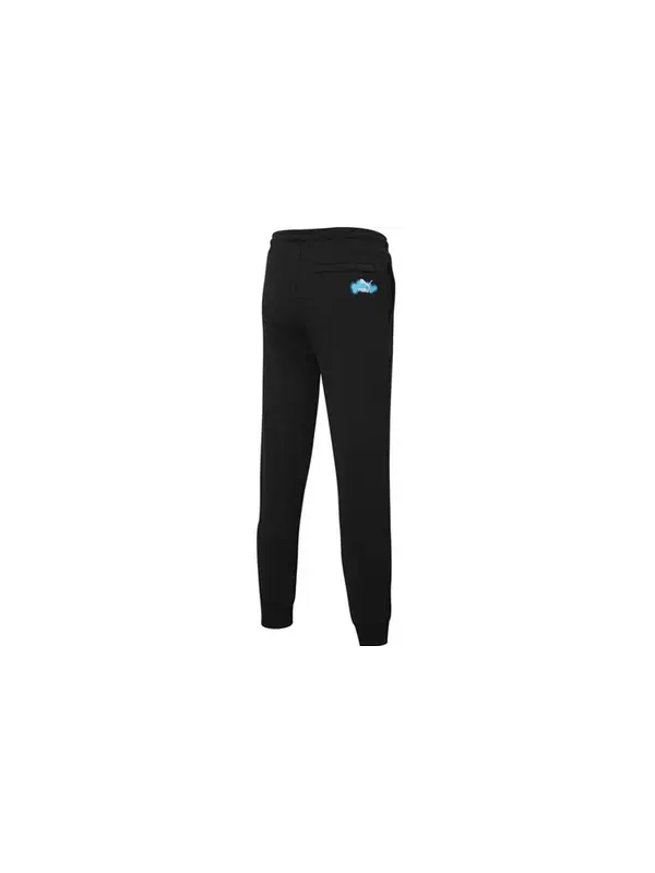 Брюки logo international sportswear pants 'black' Puma — изображение 2 из 4, черный