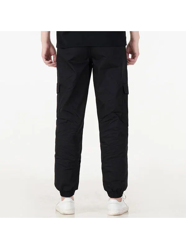 Брюки logo classics cargo pants 'black' Puma — изображение 4 из 4, черный