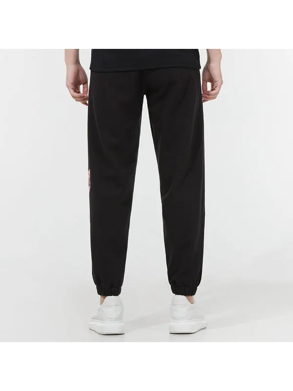 Брюки logo sweatpants 'black' Puma — изображение 3 из 4, черный