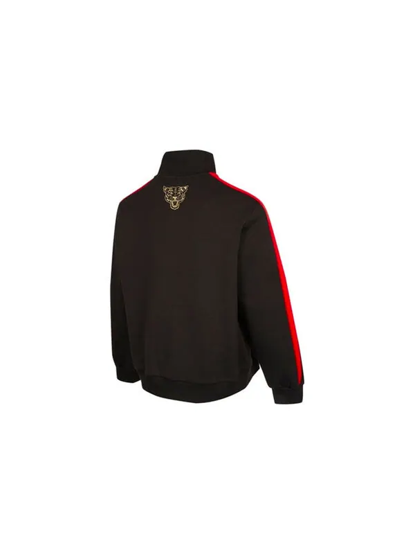 Куртка logo stripe colorblock loose casual jacket black Puma — изображение 2 из 2, черный