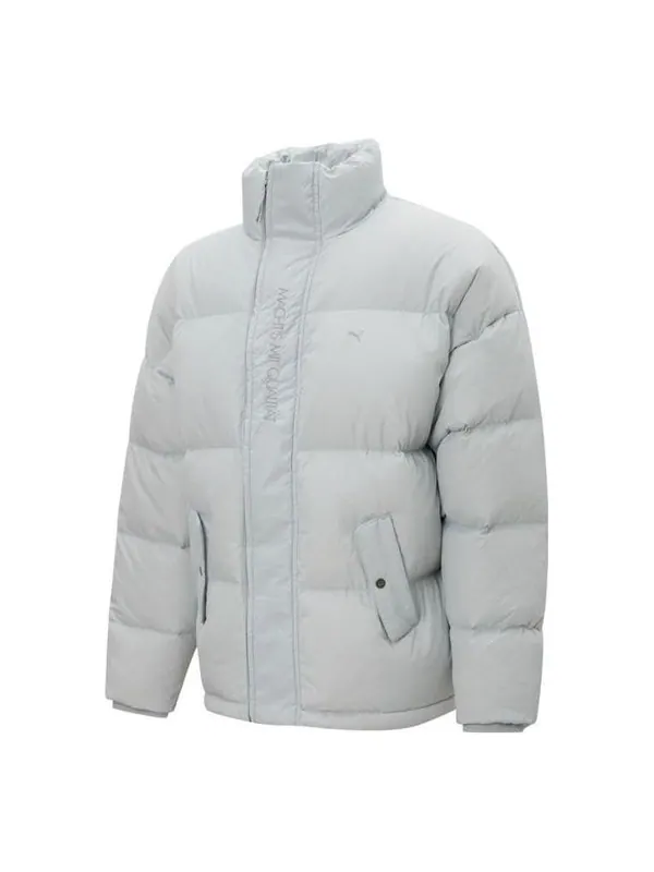 Куртка mmq down puffer jacket 'grey' Puma — изображение 1 из 2, серый