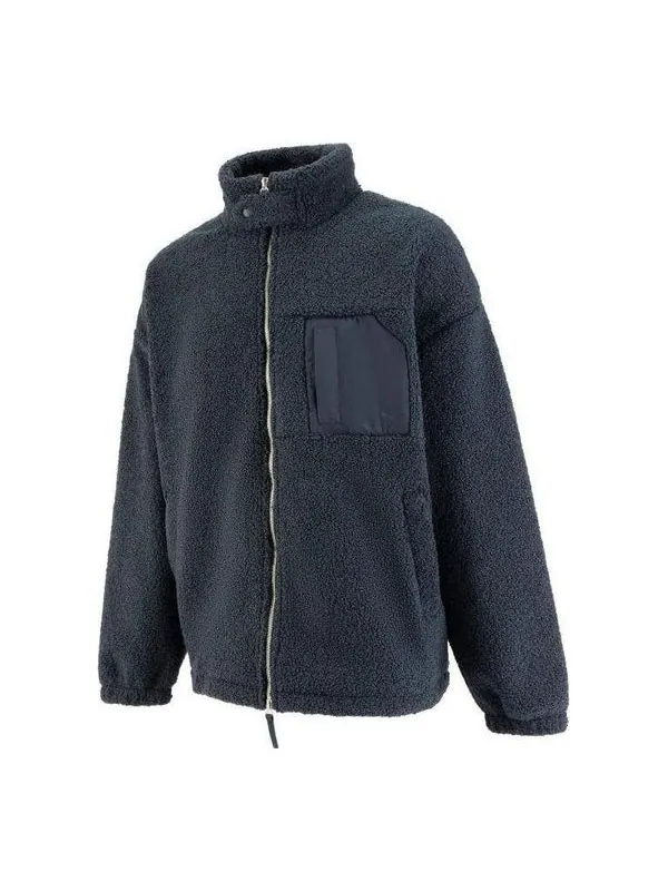 Куртка mmq sherpa fleece jacket 'navy' Puma — изображение 1 из 2, темно-синий