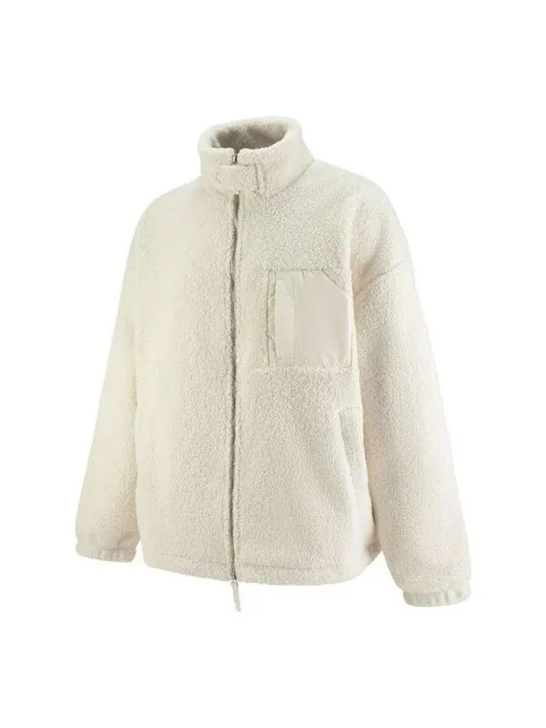 Куртка mmq sherpa fleece jacket 'white' Puma — изображение 1 из 2, белый