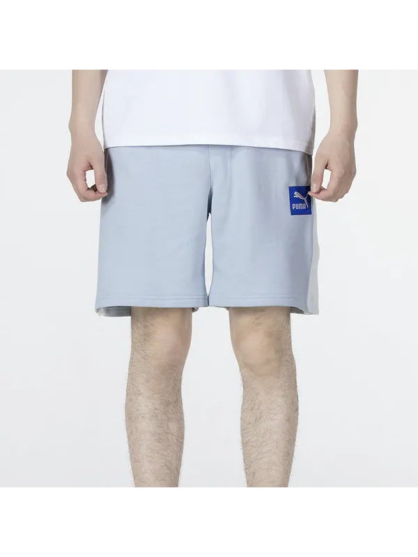 Шорты emb logo shorts 'blue' Puma — изображение 2 из 4, синий