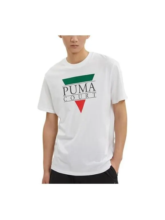 Футболка tennis club graphic tee 'white' Puma — изображение 1 из 3, белый