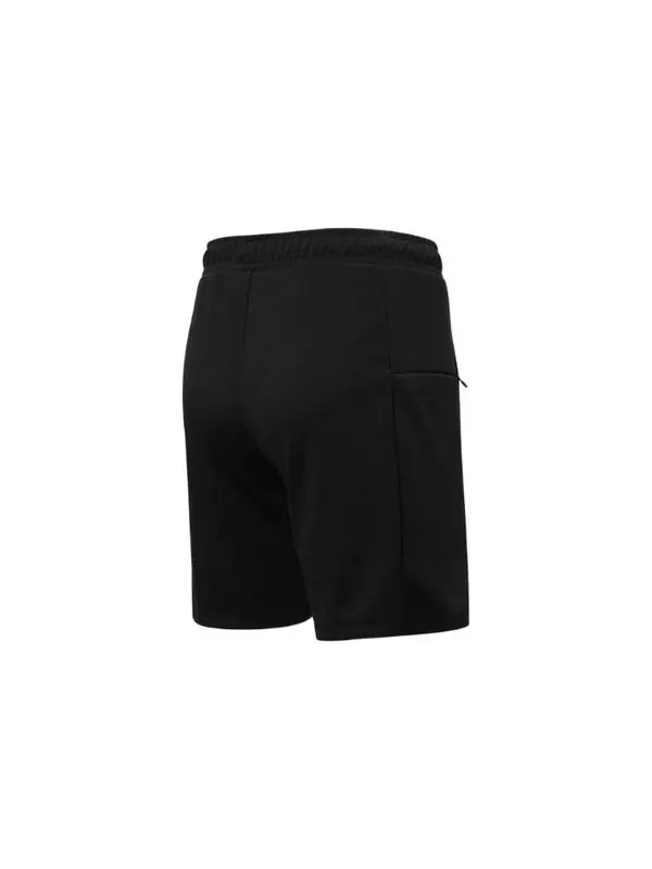 Шорты logo essential shorts 'black' Puma — изображение 2 из 2, черный/белый