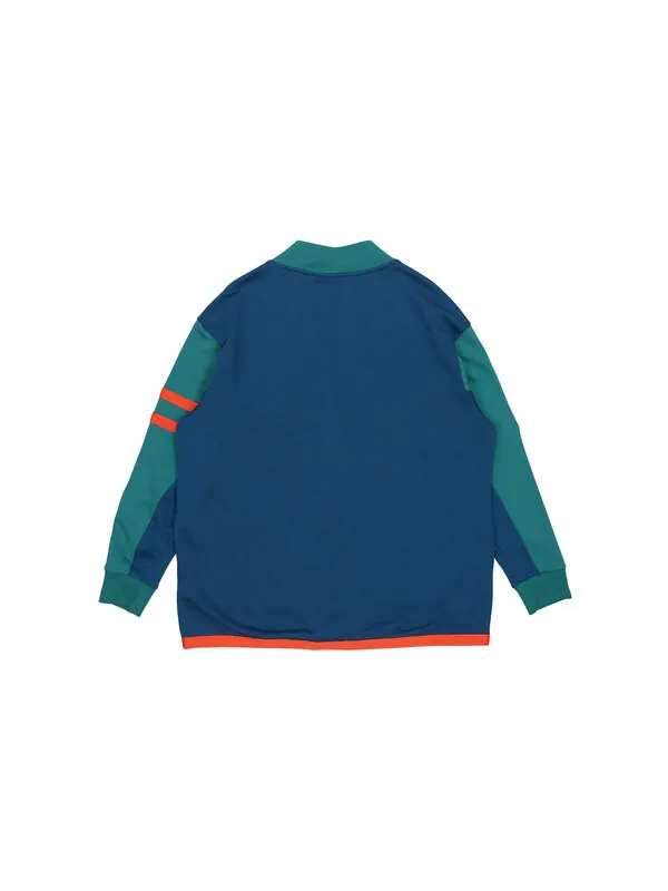 Куртка mix badge long cardigan 'blue' Puma — изображение 2 из 3, синий/зеленый/красный