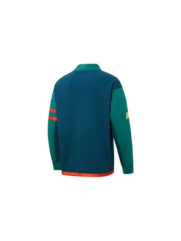 Куртка mix badge long cardigan 'blue' Puma — изображение 3 из 3, синий/зеленый/красный