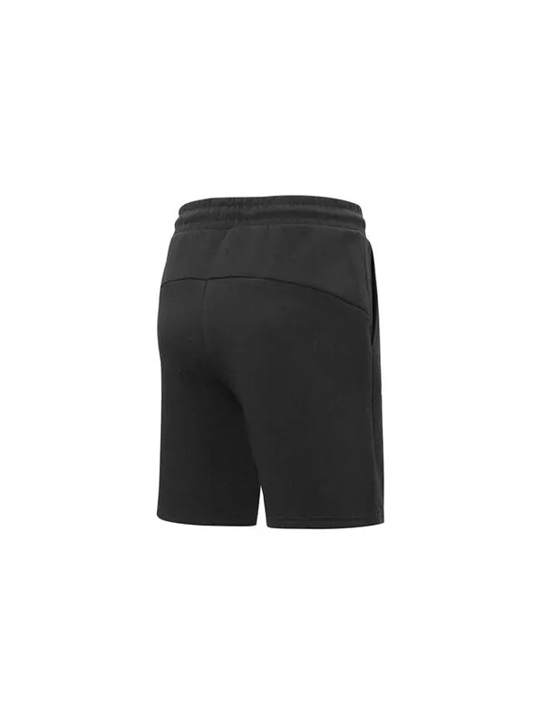 Шорты mix badge shorts 'black' Puma — изображение 2 из 4, черный/золотистый