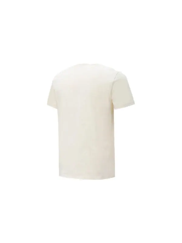 Футболка sport tee 'white' Puma — изображение 2 из 2, белый/коричневый/желтый