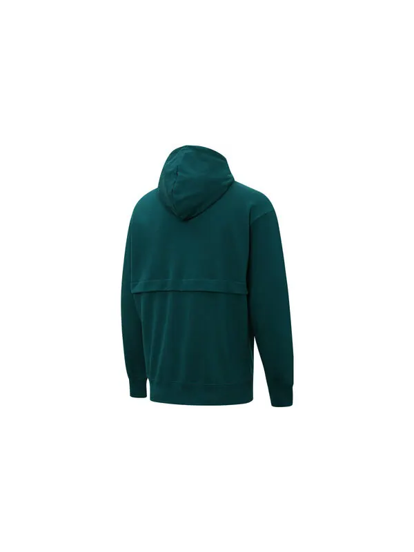 Толстовка camping sportswear mountain hoodie 'green' Puma — изображение 2 из 2, зеленый/белый