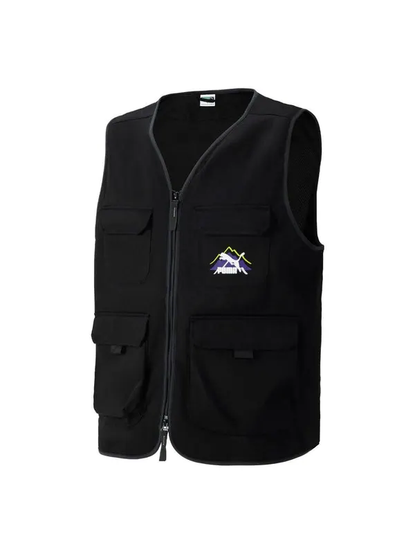 Жилет camping mountain cargo vest 'black' Puma