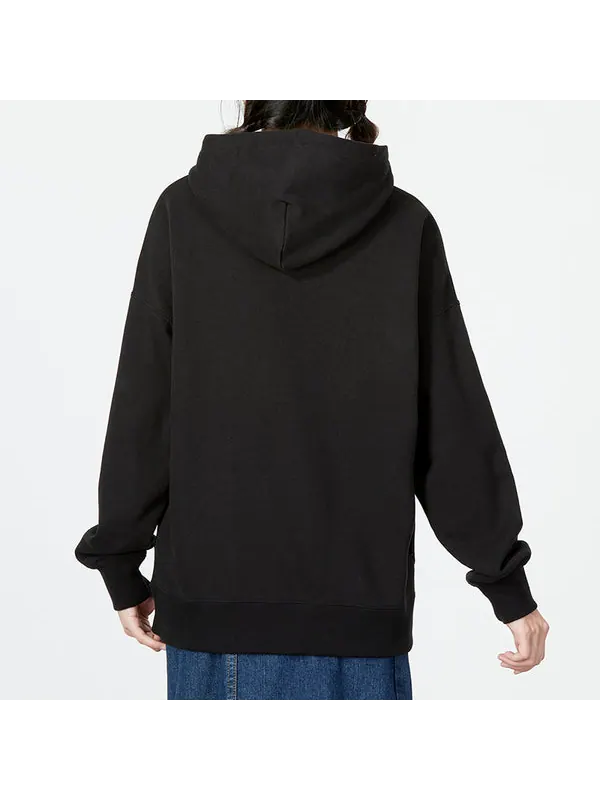 Толстовка oversized graphic hoodie 'black' Puma — изображение 4 из 4, черный/желтый/синий