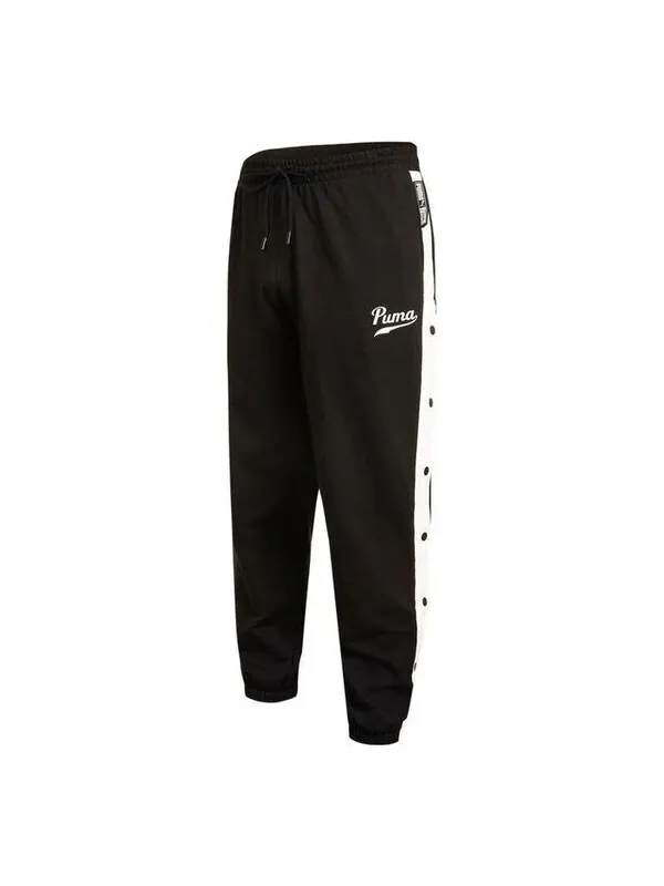 Брюки downtown pants 'black' Puma — изображение 1 из 4, черный/белый
