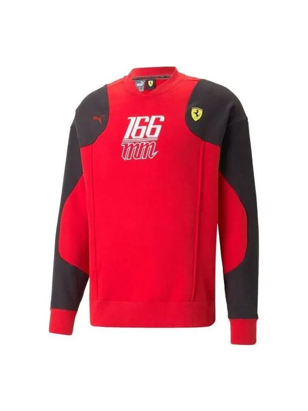Свитер scuderia ferrari statement crew neck sweatshirt 'red' Puma