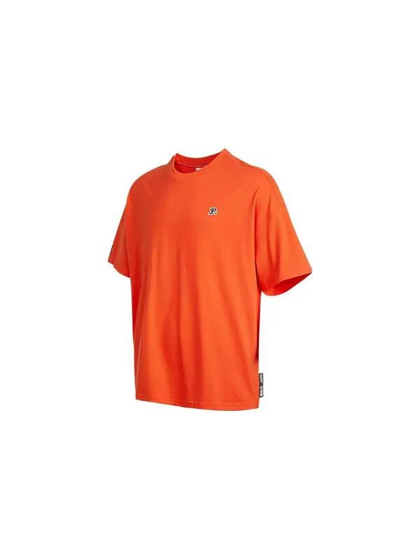 Футболка logo t-shirt 'orange' Puma — изображение 2 из 4, оранжевый/черный