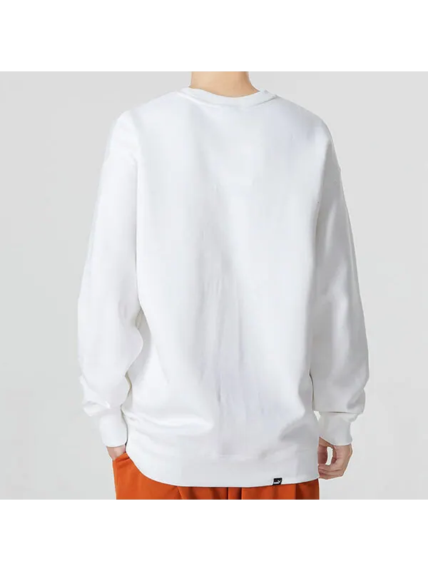 Футболка tennis club graphic long sleeve tee 'white' Puma — изображение 3 из 4, белый/синий/желтый