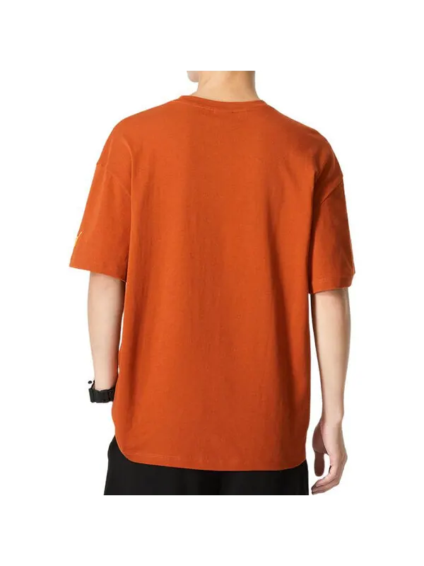 Футболка ff short sleeve graphic tee 'orange' Puma — изображение 3 из 4, оранжевый/белый