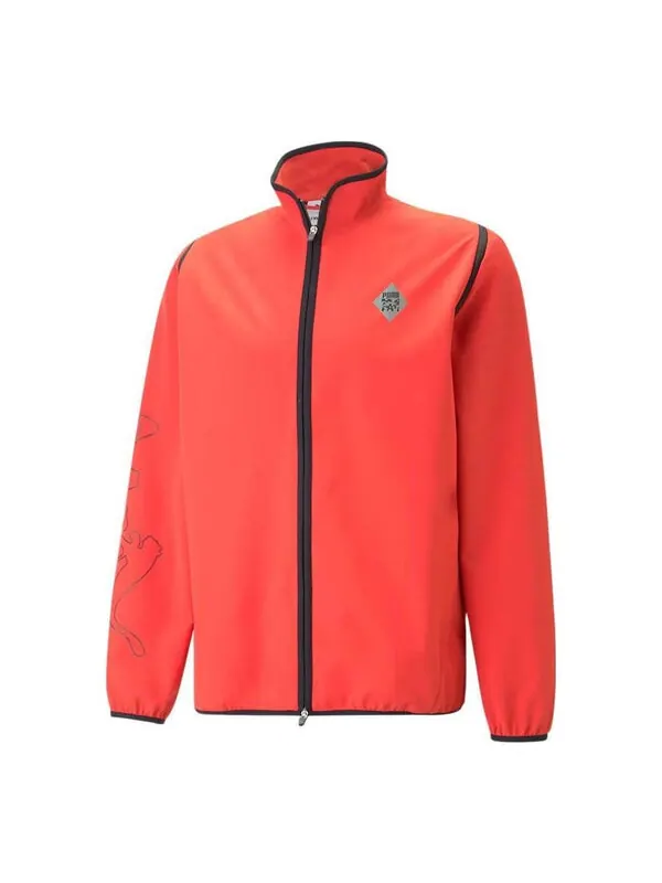 Куртка x perks and mini zip-off jacket 'red' Puma — изображение 1 из 4, красный/черный