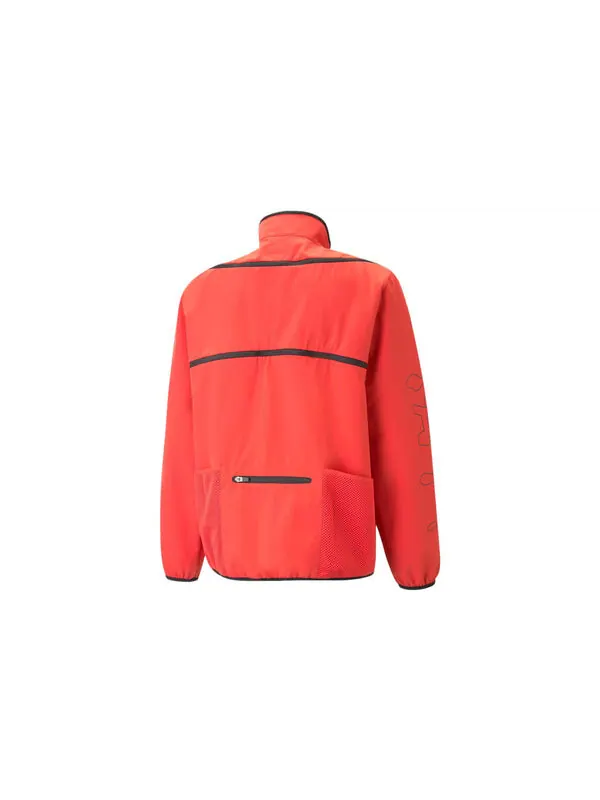 Куртка x perks and mini zip-off jacket 'red' Puma — изображение 2 из 4, красный/черный