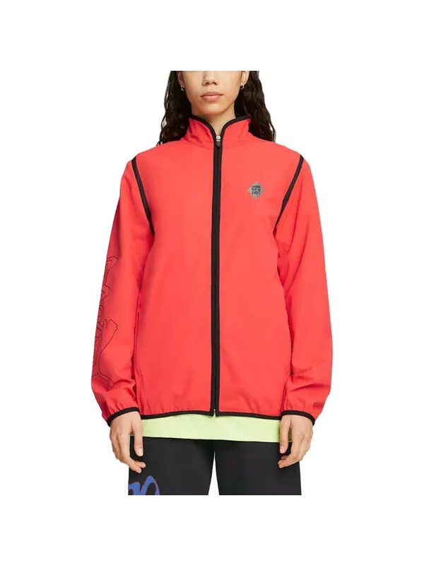 Куртка x perks and mini zip-off jacket 'red' Puma — изображение 3 из 4, красный/черный