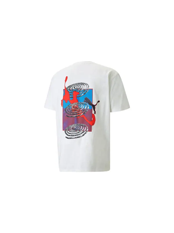 Футболка x perks and mini graphic t-shirt 'white' Puma — изображение 2 из 4