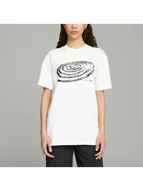 Футболка x perks and mini graphic t-shirt 'white' Puma — изображение 3 из 4