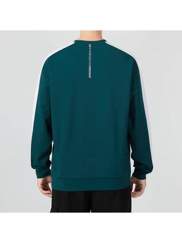 Свитер suit crew neck logo sweatshirt 'green' Puma — изображение 4 из 4, зеленый/белый
