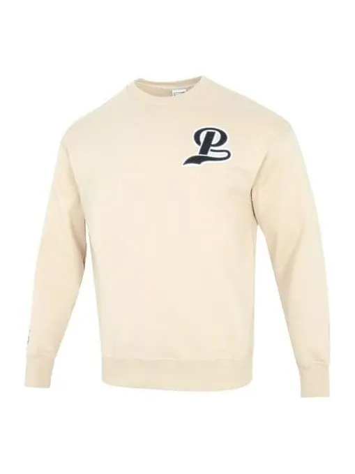Свитер team crew logo sweatshirt 'beige' Puma