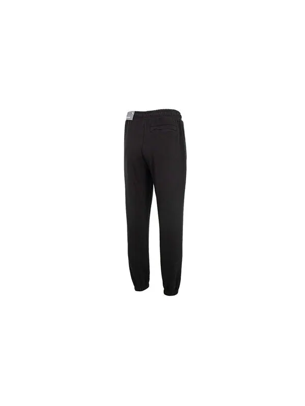 Брюки team sweatpants 'black green' Puma — изображение 2 из 4, черный/зеленый