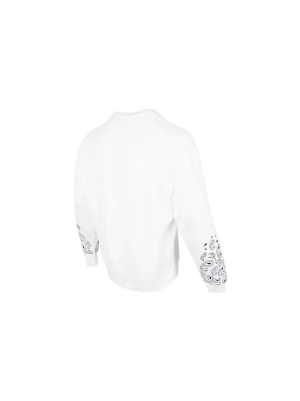 Свитер paisley graphic crew 'white' Puma — изображение 2 из 4, белый/черный