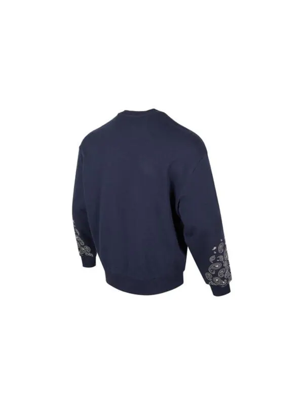 Свитер paisley graphic crew 'blue' Puma — изображение 2 из 4, синий/белый