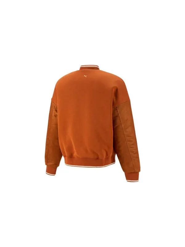 Куртка select mmq baseball jacket 'brown' Puma — изображение 2 из 2, коричневый/белый