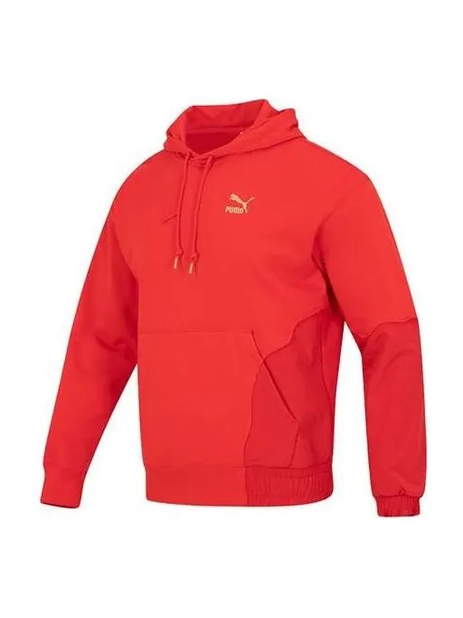 Толстовка cny bz zaozhi hoodie 'red' Puma — изображение 1 из 4, красный/золотистый