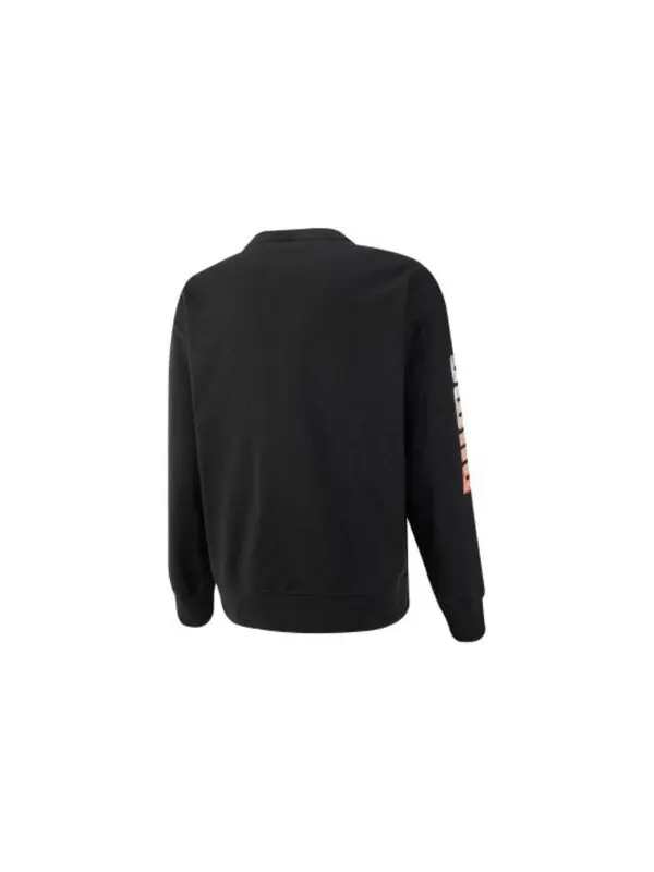 Свитер modulerwear crew neck 'black' Puma — изображение 2 из 2, черный/желтый/белый