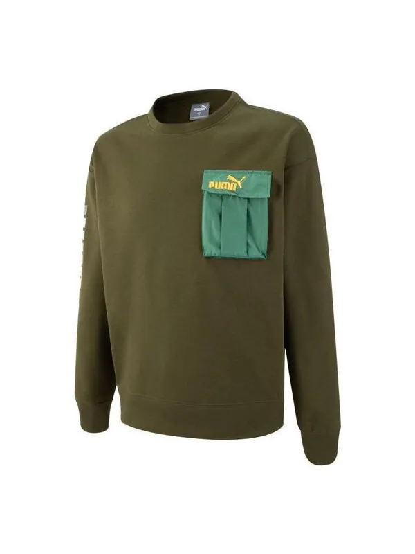 Свитер modulerwear crew neck 'green' Puma