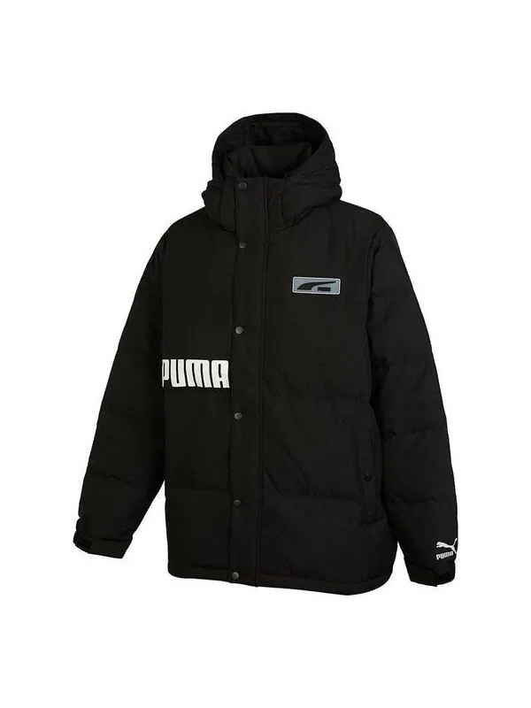 Куртка down block pack 'black' Puma — изображение 1 из 2, черный/белый