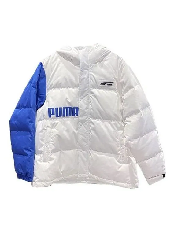 Куртка down block pack 'white' Puma — изображение 1 из 2, белый/синий