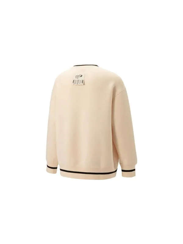 Свитер x staffonly x monopoly logo sweatshirt 'beige' Puma — изображение 2 из 3, бежевый/черный